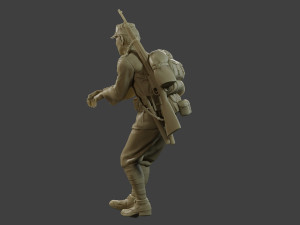 Italian soldier Attach ww2 IT10 3D प्रिंट मॉडल