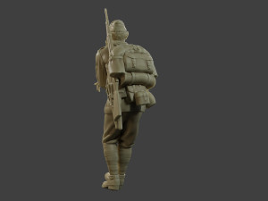 Italian soldier Attach ww2 IT10 3D प्रिंट मॉडल