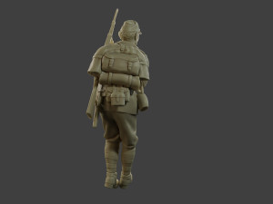 Italian soldier Attach ww2 IT10 3D प्रिंट मॉडल