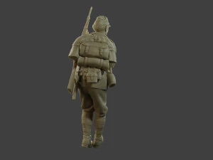 Italian soldier Attach ww2 IT10 3D Print Model