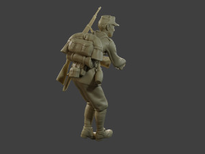Italian soldier Attach ww2 IT10 3D प्रिंट मॉडल