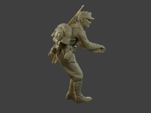 Italian soldier Attach ww2 IT10 3D Print Model