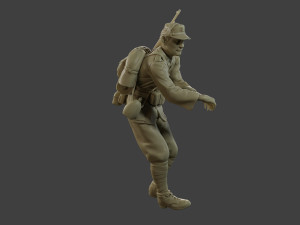 Italian soldier Attach ww2 IT10 3D प्रिंट मॉडल