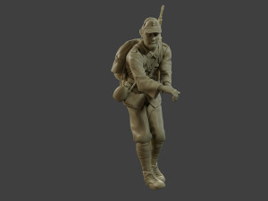 Italian soldier Attach ww2 IT10 3D प्रिंट मॉडल