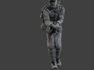 Italian soldier Attach ww2 IT10 3D प्रिंट मॉडल