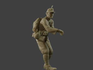 Italian soldier Attach ww2 IT10 3D प्रिंट मॉडल