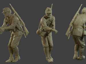 Italian soldier Attach2 ww2 IT10 3Dプリントモデル