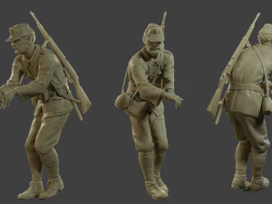 Soldato italiano Addetto2 ww2 IT10 Modello di stampa 3D