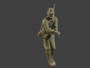 Italian soldier Attach2 ww2 IT10 3D Принт Модель