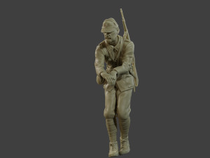 Italian soldier Attach2 ww2 IT10 3D Принт Модель