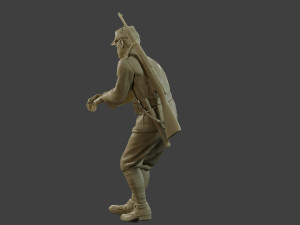 Italian soldier Attach2 ww2 IT10 3D Принт Модель