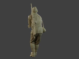 Italian soldier Attach2 ww2 IT10 3D Принт Модель