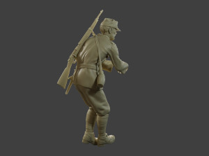 Italian soldier Attach2 ww2 IT10 3D Принт Модель
