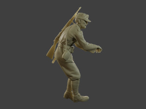 Italian soldier Attach2 ww2 IT10 3D Принт Модель