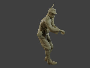 Italian soldier Attach2 ww2 IT10 3D Принт Модель