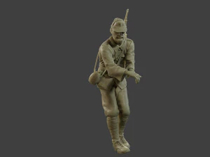 Italian soldier Attach2 ww2 IT10 3D Print Model