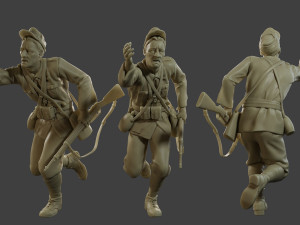 Italian soldier Run2 ww2 IT10 3D Print Model