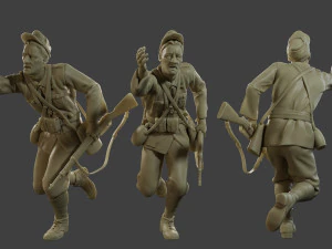 Soldato italiano Run2 ww2 IT10 Modello di stampa 3D