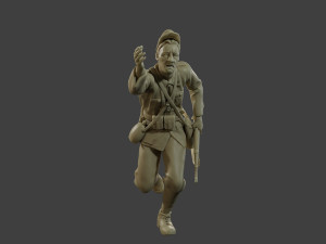 Italian soldier Run2 ww2 IT10 3D-Druckmodell