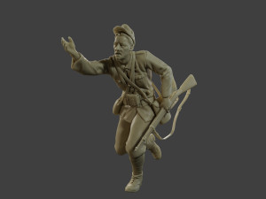 Italian soldier Run2 ww2 IT10 3D-Druckmodell