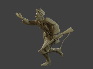 Italian soldier Run2 ww2 IT10 3D-Druckmodell