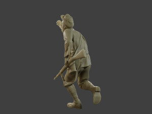 Italian soldier Run2 ww2 IT10 3D-Druckmodell
