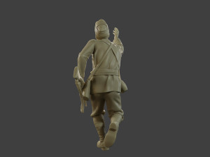 Italian soldier Run2 ww2 IT10 3D-Druckmodell