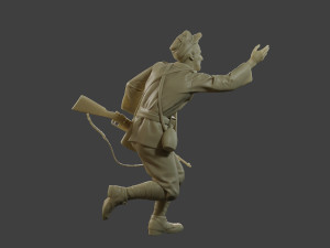 Italian soldier Run2 ww2 IT10 3D-Druckmodell
