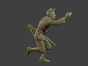 Italian soldier Run2 ww2 IT10 3D-Druckmodell