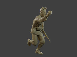 Italian soldier Run2 ww2 IT10 3D-Druckmodell