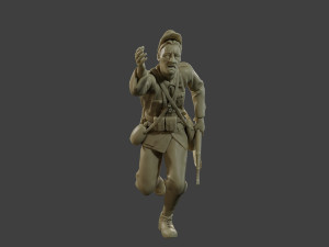Italian soldier Run2 ww2 IT10 3D-Druckmodell