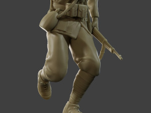 Italian soldier Run2 ww2 IT10 3D-Druckmodell