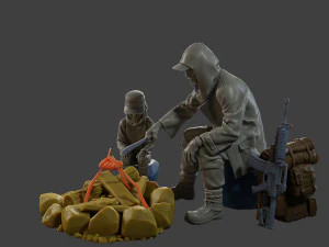 Post-Apocalyptic Male PAM2 003 3D Print Model