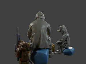 Post-Apocalyptic Male PAM2 003 3D Print Model