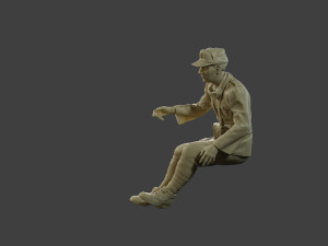 Italian soldier Sit ww2 IT10 3D-Druckmodell