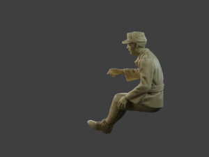 Italian soldier Sit ww2 IT10 3D Print Model
