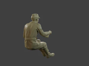 Italian soldier Sit ww2 IT10 3D Print Model