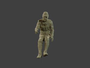 Italian soldier Sit ww2 IT10 3D Print Model