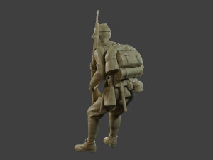 Italian soldier Sit2 ww2 IT10 3D-Druckmodell
