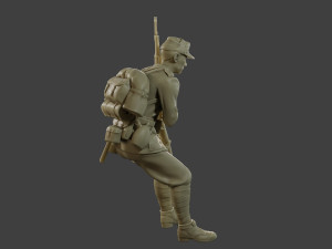 Italian soldier Sit2 ww2 IT10 3D-Druckmodell