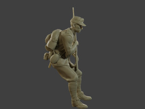 Italian soldier Sit2 ww2 IT10 3D-Druckmodell