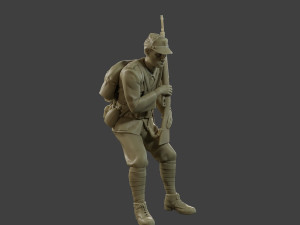 Italian soldier Sit2 ww2 IT10 3D-Druckmodell