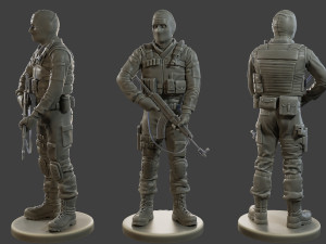 CzechSlovak Police Tactical Unit CPTU2 001 3D Print Model