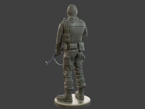 CzechSlovak Police Tactical Unit CPTU2 001 3D Print Model