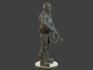 CzechSlovak Police Tactical Unit CPTU2 001 3D Print Model