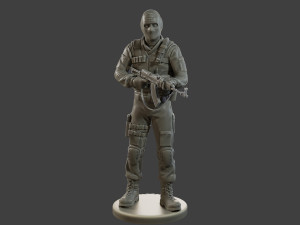 CzechSlovak Police Tactical Unit CPTU2 002 Modelo de Impressão 3D