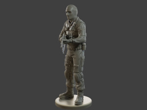 CzechSlovak Police Tactical Unit CPTU2 002 Modelo de Impressão 3D
