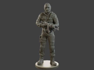 CzechSlovak Police Tactical Unit CPTU2 002 3D Print Model