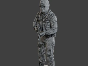 CzechSlovak Police Tactical Unit CPTU2 002 3D Print Model