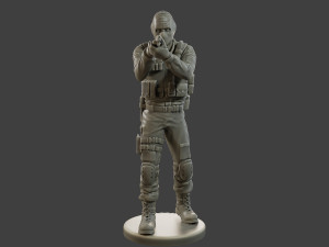 CzechSlovak Police Tactical Unit CPTU2 003 3D Принт Модель